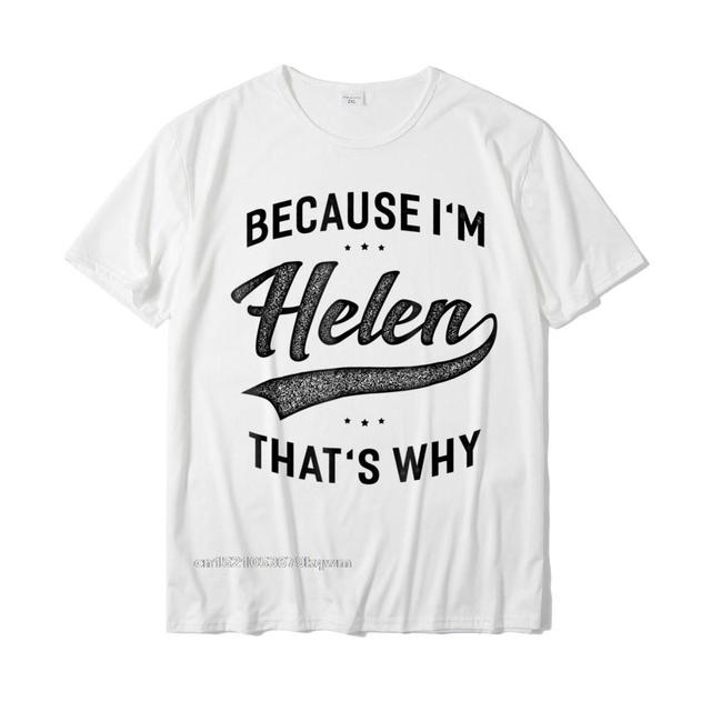 Męska koszulka niestandardowa Geek z nadrukowanym imieniem Helen na bawełnie najwyższej jakości - tanie ubrania i akcesoria