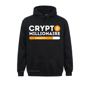 Męskie bluzy z kapturem Crypto Millionaire - Trader Bitcoin Inwestor z 3D drukiem