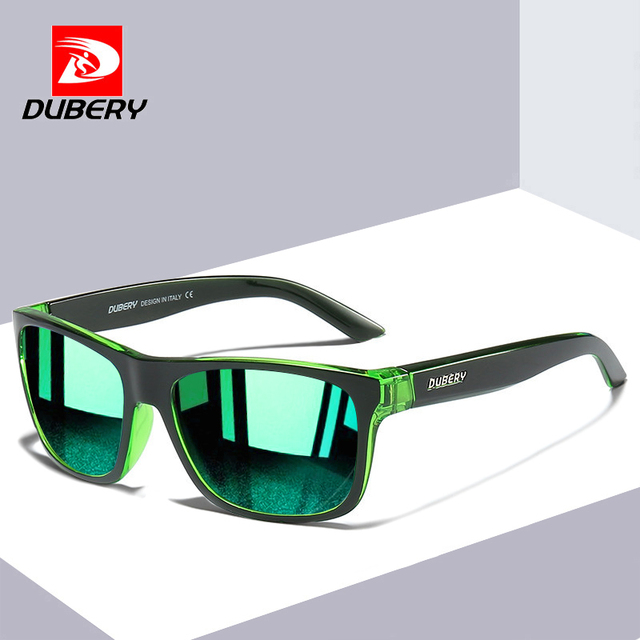 Okulary przeciwsłoneczne DUBERY Brand New X13 spolaryzowane, super lekkie, kwadratowe rama, sportowy styl, modny design dla mężczyzn i kobiet - tanie ubrania i akcesoria