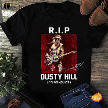 Koszulka Dusty Hill legenda - bawełniana, unisex, niestandardowa koszulka Tee Zz