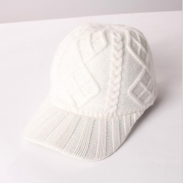2022 Nowa zimowa czapka baseballowa z daszkiem dla mężczyzn i kobiet - ciepła i gęsta dzianina - tanie ubrania i akcesoria