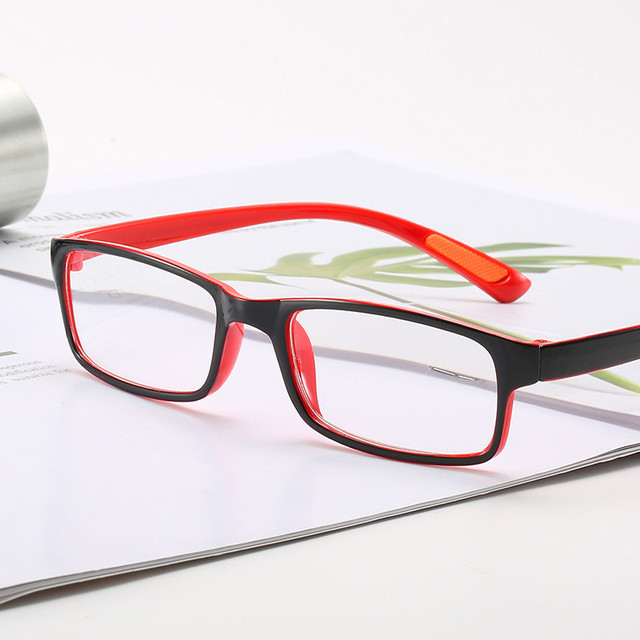 Klasyczne okulary do czytania - Seemfly, pełna rama, unisex, żywiczne soczewki TR90, nadwzroczność - tanie ubrania i akcesoria