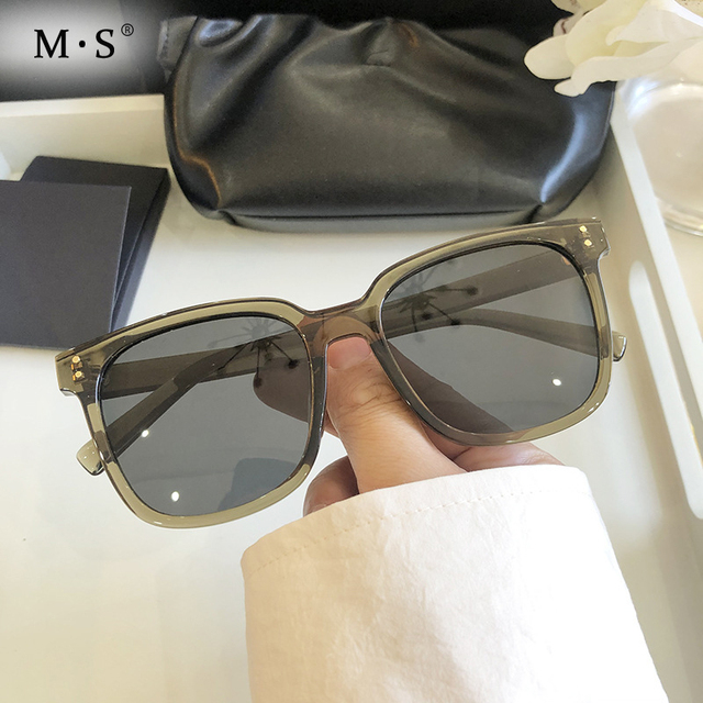 Oversize okulary przeciwsłoneczne MS DESIGN kobiety moda Lady polaryzowane UV M8004 - tanie ubrania i akcesoria