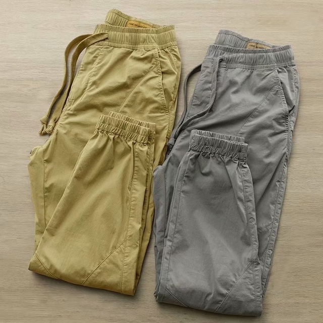 Koreańskie cienkie spodnie wiosna-jesień dla mężczyzn Streetwear 2021 - tanie ubrania i akcesoria
