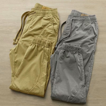 Koreańskie cienkie spodnie wiosna-jesień dla mężczyzn Streetwear 2021