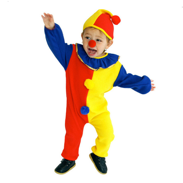 Kostiumy Karnawałowe Dla Chłopców - Clown Circus Cosplay Halloween Dzieci Sukienka Urodzinowa - tanie ubrania i akcesoria