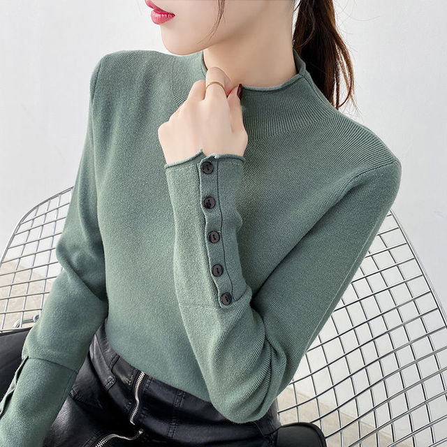 Pulówer damski w stylu koreańskim z długim rękawem i luźnym fasonem na jesień i zimę - tanie ubrania i akcesoria