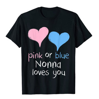 Nonna kocha cię Baby Shower - Różowy lub niebieski T-shirt z uroczym motywem - koszulka męska T-shirt - prezent