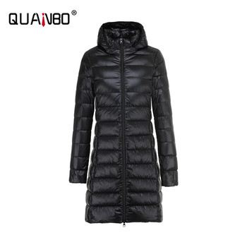 Pikowana damska kurtka plus size z kapturem, 6 kolorów, rozmiar 5XL-7XL, ciepła zimowa kurtka puchowa, ultra lekka, packable