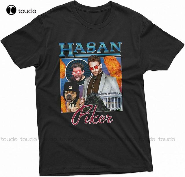 Koszula męska Hasan Piker Hasanabi Hasan L, unisex, bawełniana - tanie ubrania i akcesoria