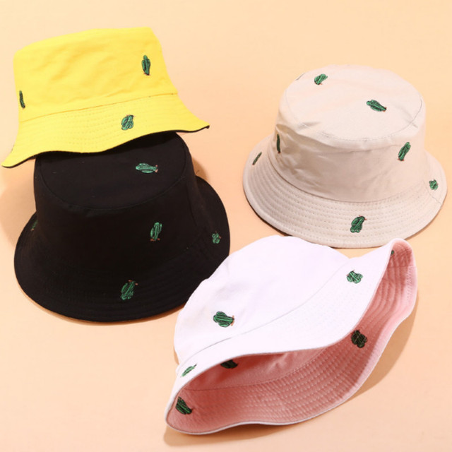 Kapelusz bawełniany na lato o odwracalnym wzorze, typu Bucket, damska czapka przeciwsłoneczna, idealna na outdoor i wędkarstwo - tanie ubrania i akcesoria