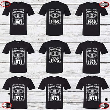 Koszulka męska Perfect Blend Old No.1 Custom z 1972 r., wykonana na zamówienie, dla urodzinowych prezentów (1967-1979)