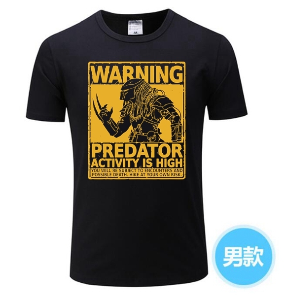 Nowy T-Shirt mężczyźni O-neck 3D Alien Predator Halloween DG-48 - tanie ubrania i akcesoria