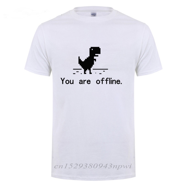 Koszulka męska Jesteś Offline z komputerowym motywem T-Shirt - śmieszny prezent urodzinowy dla mężczyzn - tanie ubrania i akcesoria