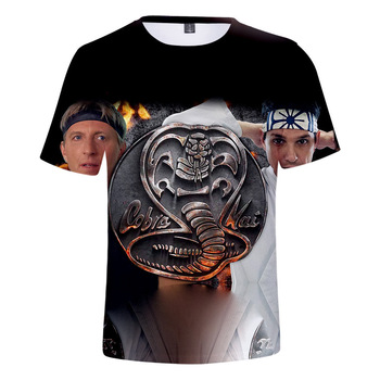 Koszulka męska Cobra Kai lato 2020 - 3D druk, oddychający materiał, modny design