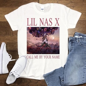 Koszulka męska Lil Nas X Fan Lover Album Tee Afroamerykańskiego Rapera - Hip Hop Style