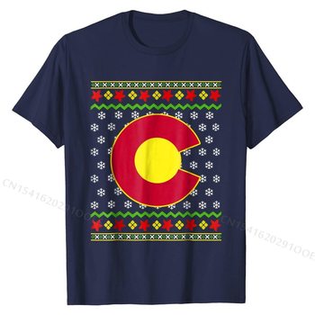 Kolorado - świąteczny sweter męski z nadrukiem, bawełniany, letni print