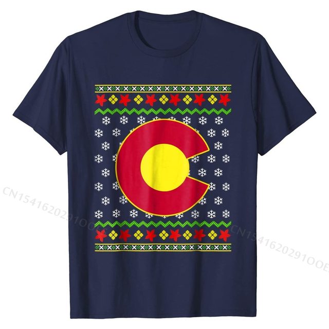 Kolorado - świąteczny sweter męski z nadrukiem, bawełniany, letni print - tanie ubrania i akcesoria