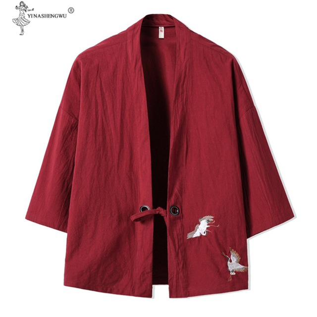 Kimono samuraja męskie/damskie, rozmiar azjatycki, kurtka Yukata, Cardigan, japońska odzież tradycyjna - tanie ubrania i akcesoria