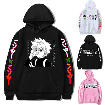 Bluza z kapturem Hunter X Hunter dla dorosłych i dzieci, z motywem Anime, dla mężczyzn, kobiet, chłopców, dziewcząt i nastolatków, streetwear Sudadera