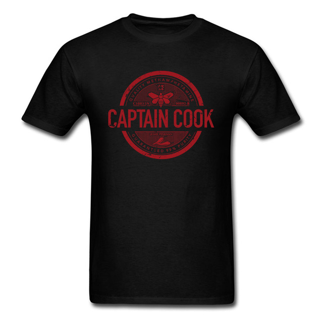 Koszulka męska z nadrukiem Captain Cook Chef T Shirt - prezent na urodziny Hip Hop, bawełniana bluza z napisami - tanie ubrania i akcesoria