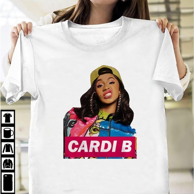 Koszula Cardi B Unisex T - amerykańska raperka, hip-hop, retro - dla prawdziwych fanów! - tanie ubrania i akcesoria