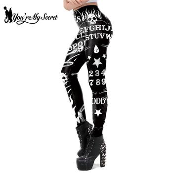 Legginsy damskie 3D z diabelską głową - Wyjątkowy design