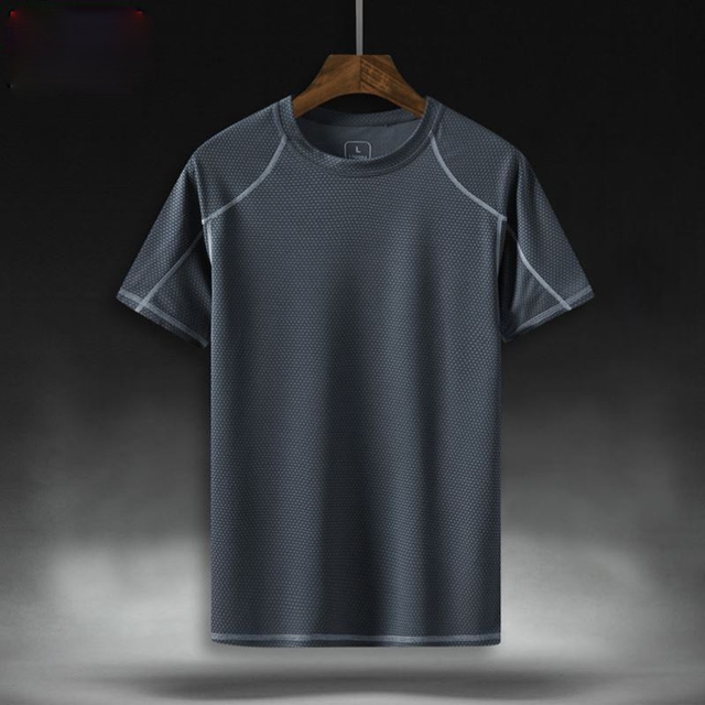 Męskie koszulki Plus Size 5XL w 10 kolorach, szybkoschnące, proste, oversize, casual, z krótkim rękawem - tanie ubrania i akcesoria