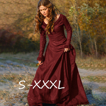 Sukienka balowa w stylu średniowiecznym do kostiumu Halloween