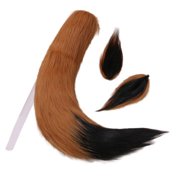 Zestaw uszów do włosów z pluszowymi uszami kota i lisa – idealne akcesorium dla fanek Lolity, anime i cosplayu na Halloween