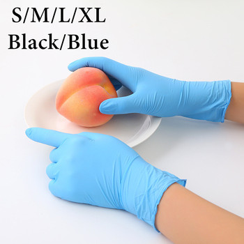 Czarne jednorazowe rękawice nitrylowe do czyszczenia, przemysłowego mycia i tatuażu (50/100 sztuk, bez pudełka XL)
