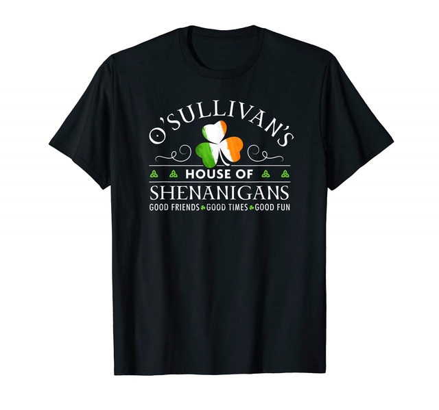 Irlandzka koszula O'Sullivan w stylu Shenanigans - Dzień Świętego Patryka - tanie ubrania i akcesoria