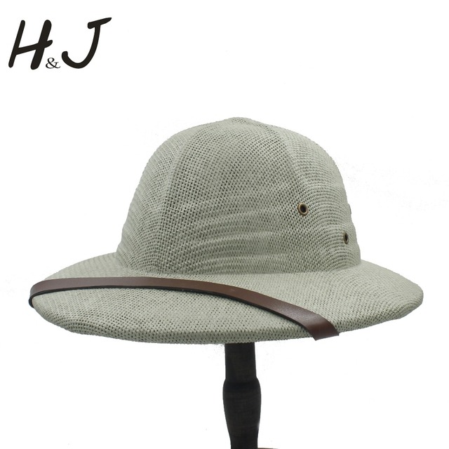 Nowość kask hełm kapelusz Fedora w stylu wojna w Wietnamie armii słońce tata kanotier wiadro Safari dżungla górnik czapka z daszkiem fedora (damsko-męski) - tanie ubrania i akcesoria