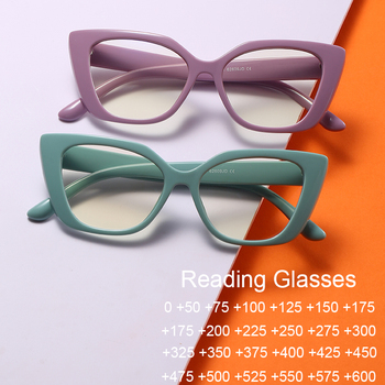 Luksusowe okulary optyczne blokujące niebieskie światło do czytania i pracy przy komputerze dla mężczyzn i kobiet w projekcie kocich okularów