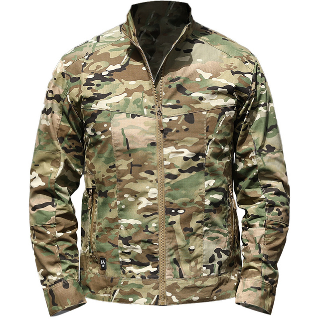 Męska kurtka wojskowa taktyczna marki Mege z wieloma kieszeniami, idealna na outdoor i hiking - tanie ubrania i akcesoria