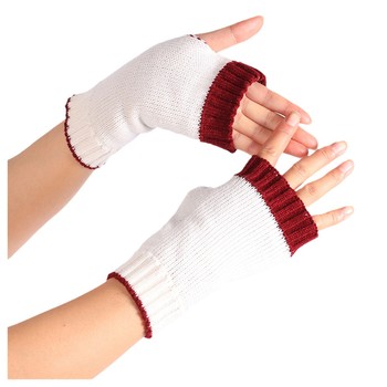 Miękkie rękawiczki zimowe dla kobiet - 2021 Winter Knitted Arm Warmer Fingerless - Solid Color