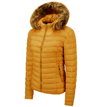 Kurtka zimowa marki moda dla kobiet - futro, polarowy kołnierz, podszycie, jesień-wiosna, ciepłe płaszcze, rozmiar S-2XL