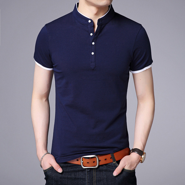 Męska koszulka z krótkim i długim rękawem - wysoka jakość i luksusowa moda dla młodych mężczyzn - tanie ubrania i akcesoria