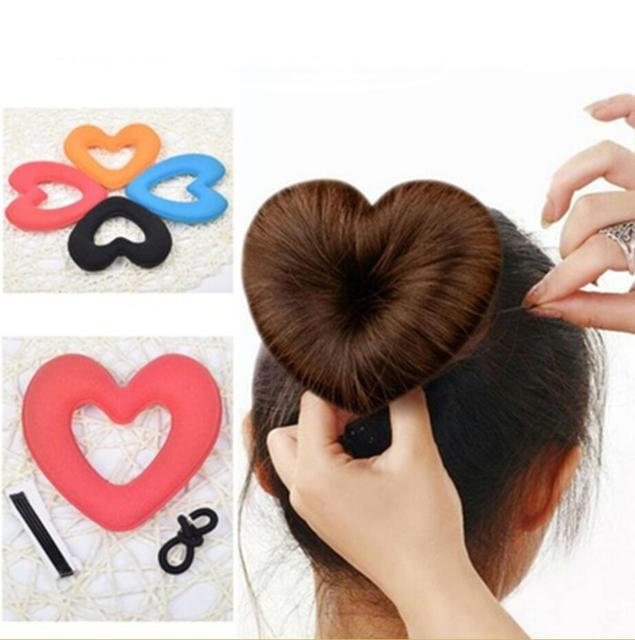 Narzędzie do układania włosów w kształcie serca - diadem dla kobiet i dziewcząt - tanie ubrania i akcesoria
