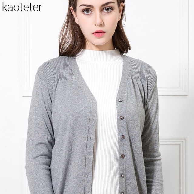 Sweter damski rozpinany z długimi rękawami - 85% jedwab, 15% wełna Cashmere - tanie ubrania i akcesoria