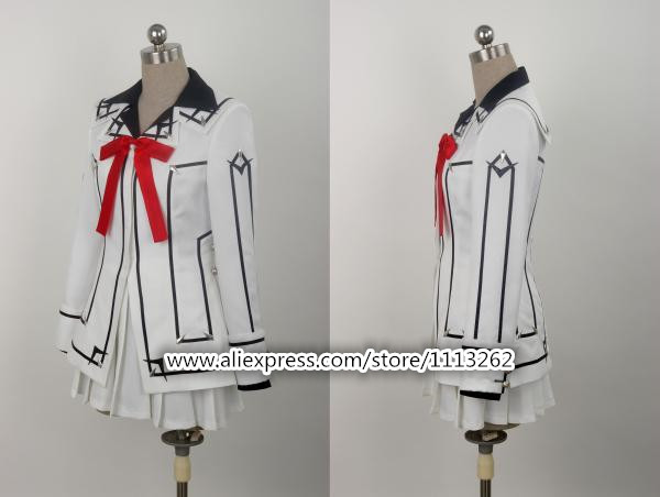 Dowolny rozmiar sukienka Yuki Cross z Vampire Knight na karnawał - kostium anime dla kobiet - tanie ubrania i akcesoria