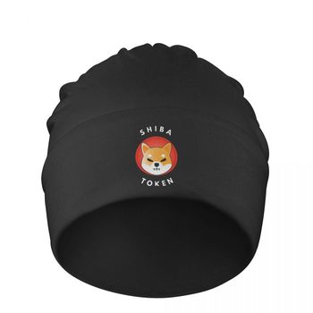 SHIB Shiba Inu - Winter Warm Czapka Narciarska z Kryptowalutą - Moneta Skullies - Damsko-Męska