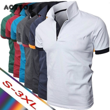Męska koszulka Polo Casual krótki rękaw - wysoka jakość biznesowa odzież męska