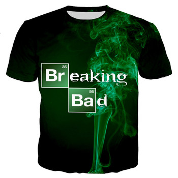 3D Koszulka Breaking Bad Unisex - Streetwear z krótkim rękawem - Lato Casual
