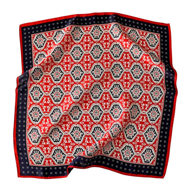 Nowy jedwabny szalik dla kobiet - apaszka kwadratowa z motywem morwy, wysoka jakość, wiosenna moda - tanie ubrania i akcesoria