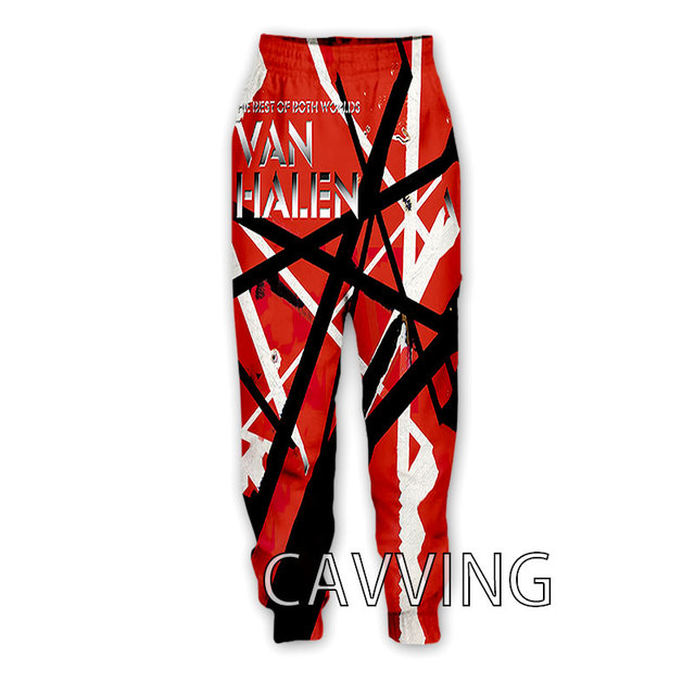 Spodnie dresowe Van Halen Band z 3D drukiem - komfortowe i stylowe - tanie ubrania i akcesoria