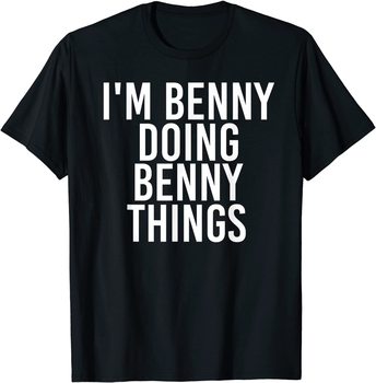 Młodzieżowe T-shirty z nadrukiem BENNY Robi Śmieszne Rzeczy - Prezent na Urodziny