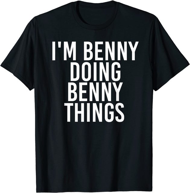 Młodzieżowe T-shirty z nadrukiem BENNY Robi Śmieszne Rzeczy - Prezent na Urodziny - tanie ubrania i akcesoria