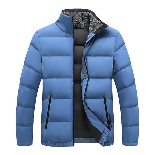 Męska parka Plus Size zimowa, ocieplana pluszem, jednokolorowa, gruba kurtka o wyjątkowej odporności na zimno - tanie ubrania i akcesoria