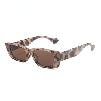 Okulary przeciwsłoneczne damskie - retro mały prostokąt - kolorowe, popularne i modne - kwadratowe odcienie ochronne UV400